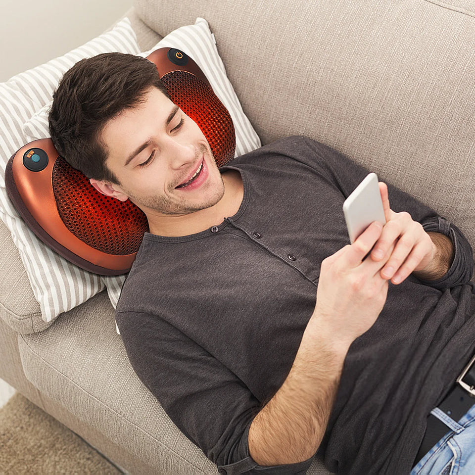 Cojín Masajeador Vibrador Espalda Cuello