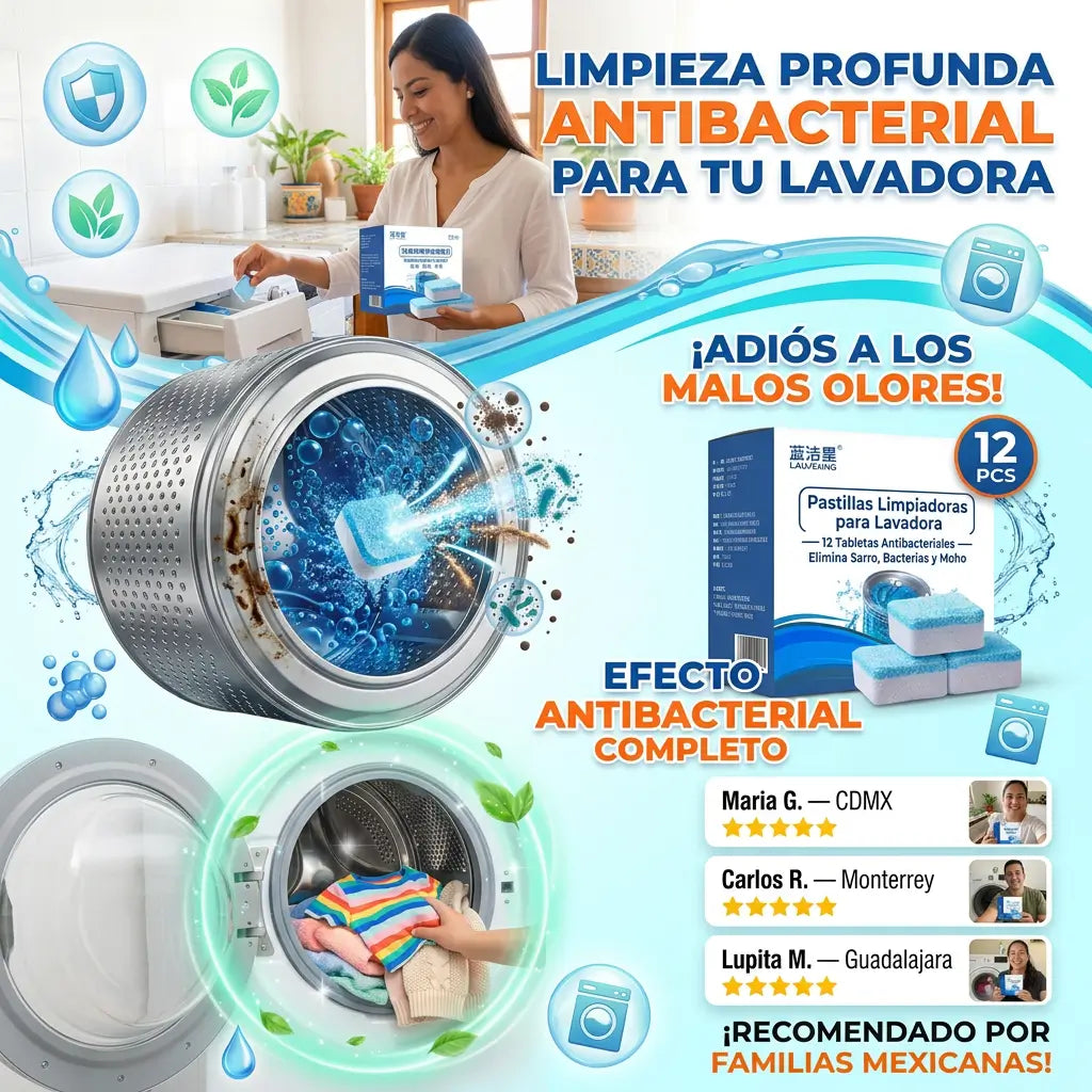 ✨ Combo limpieza Renueva-Lavadora: Como Nueva Sin Llamar al Técnico + Aspiradora portatil GRATIS 🧽