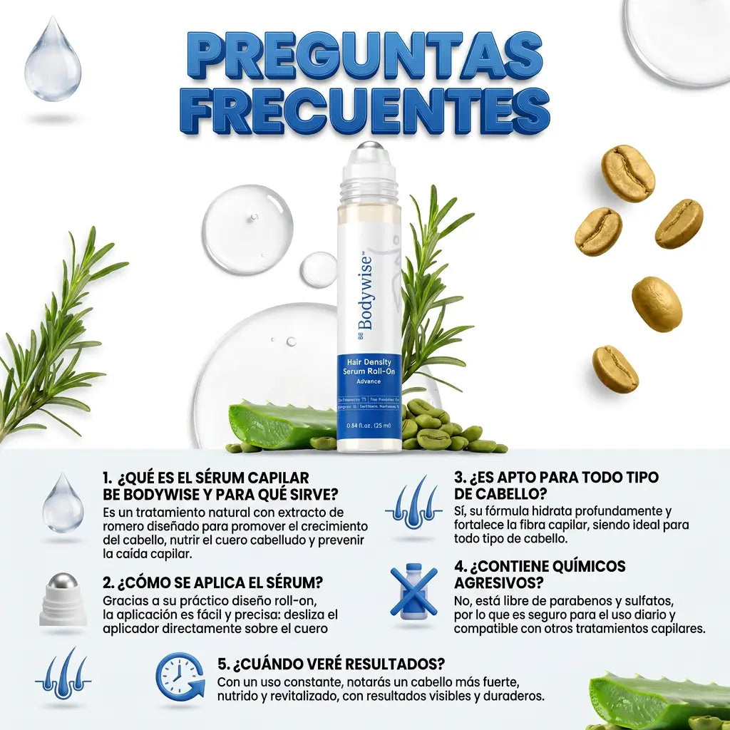 Bodywise™ – Sérum Anticaída Regenerador Capilar + Regalo Aceite De Batana GRATIS + EBOOK DE REGALO 📕