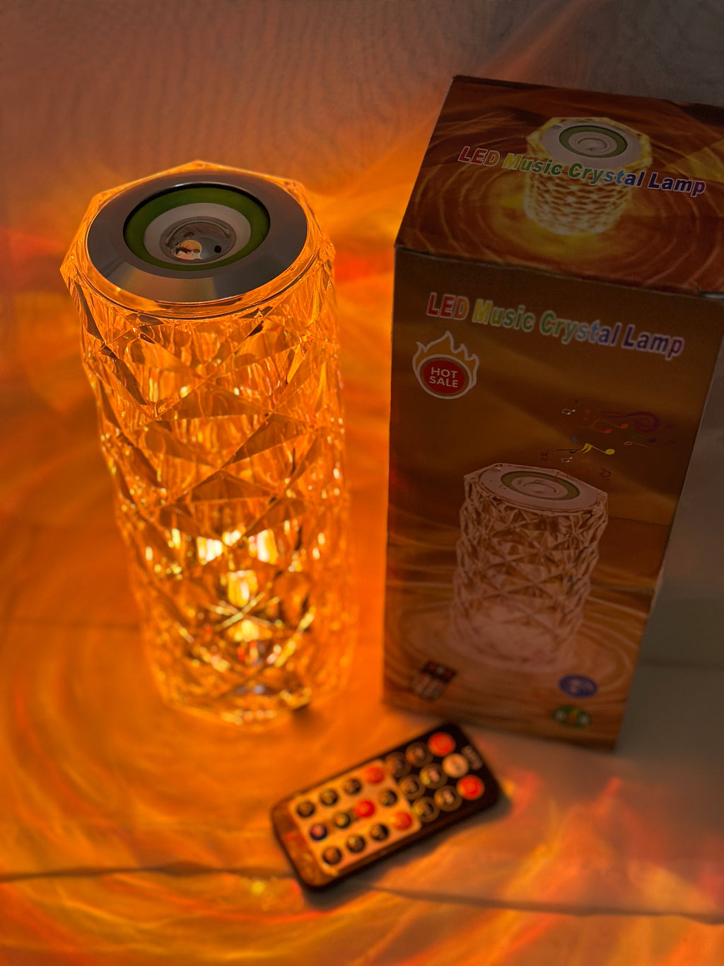 Lámpara diamante 💎 con parlante bluethooth 🏮🔊 (45% de descuento) ⚡️