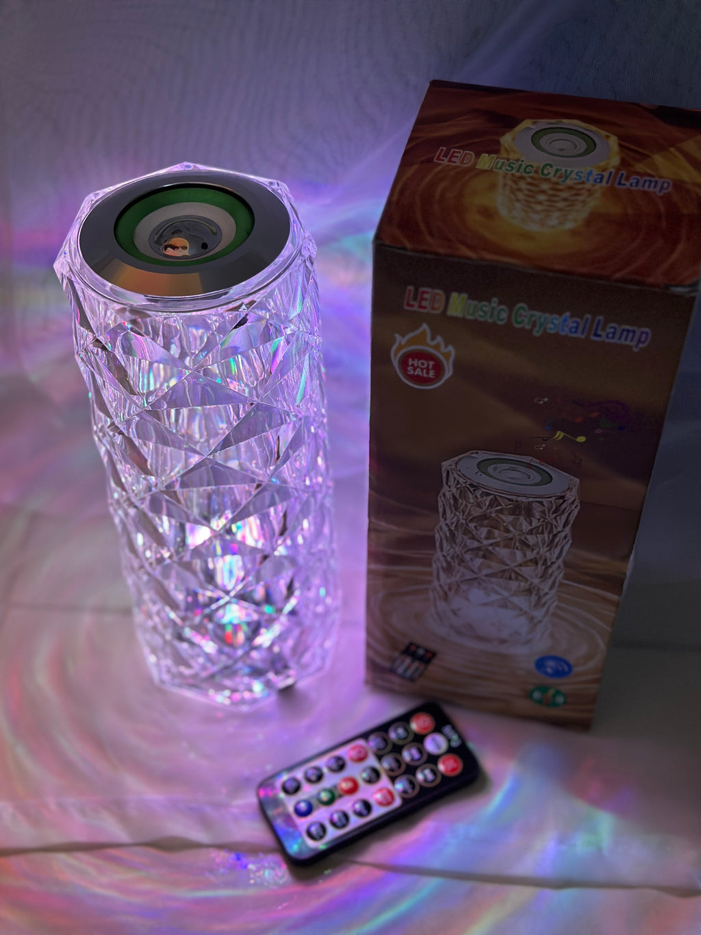 Lámpara diamante 💎 con parlante bluethooth 🏮🔊 (45% de descuento) ⚡️