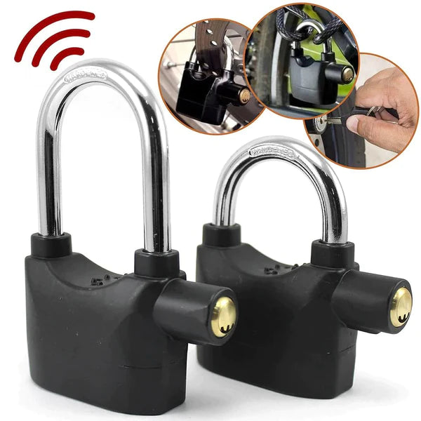 Alarm lock for motorcycles and bicycles 