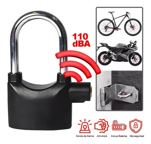 Alarm lock for motorcycles and bicycles 
