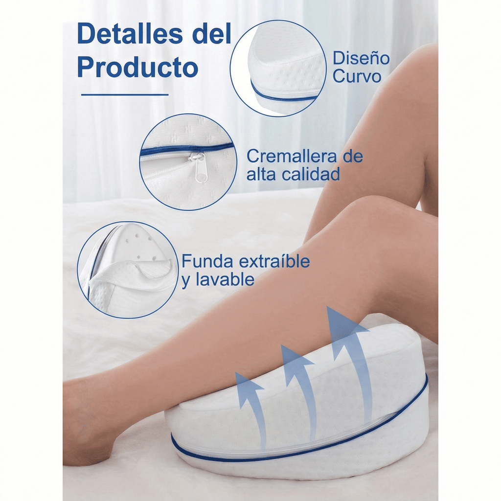Almohada Ortopédica ErgoAlivio™ - Alivio para Ciática y Cadera al Dormir