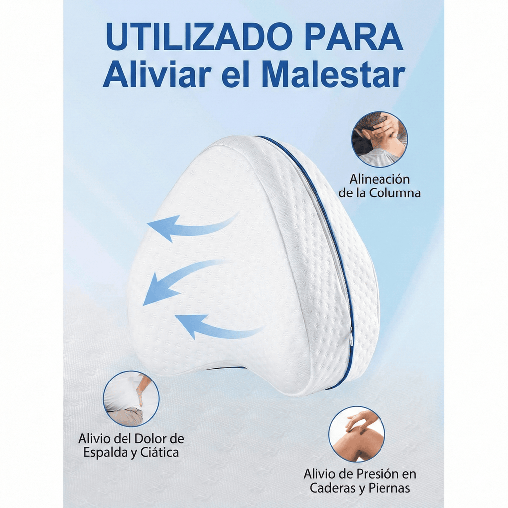 Almohada Ortopédica ErgoAlivio™ - Alivio para Ciática y Cadera al Dormir