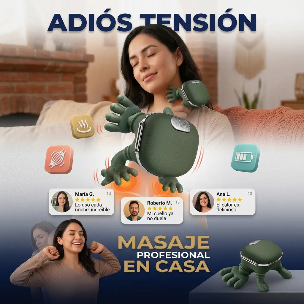 🤖 TheraPulse Elite™ Masaje Profesional en Casa + Pulidor de uñas eléctrico GRATIS