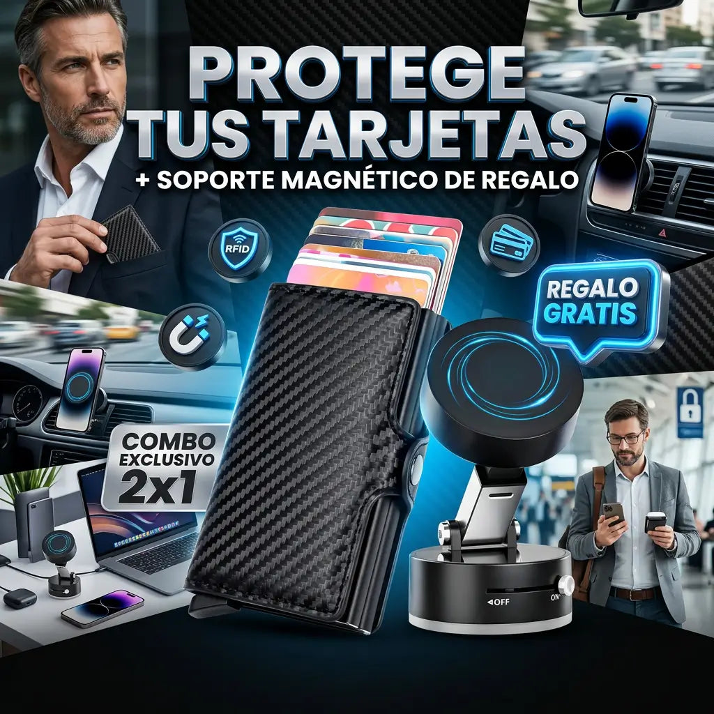 👖SlimWallet — Cero Bulto +Soporte magnético para celular GRATIS📱