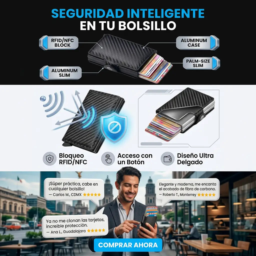 👖SlimWallet — Cero Bulto +Soporte magnético para celular GRATIS📱
