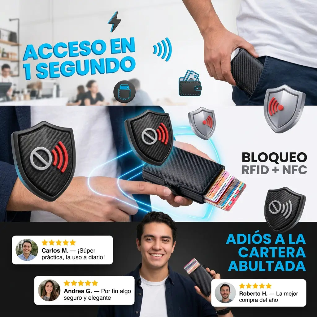 👖SlimWallet — Cero Bulto +Soporte magnético para celular GRATIS📱