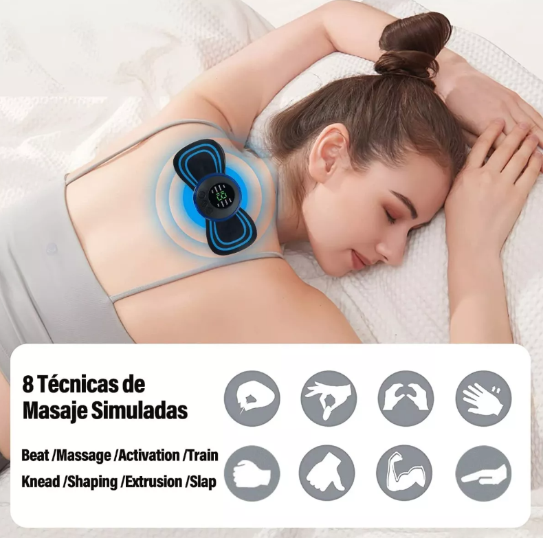 Mini parche masajeador eléctrico corporal - 2x1 (lleva 2, paga 1) 🤩⚡️