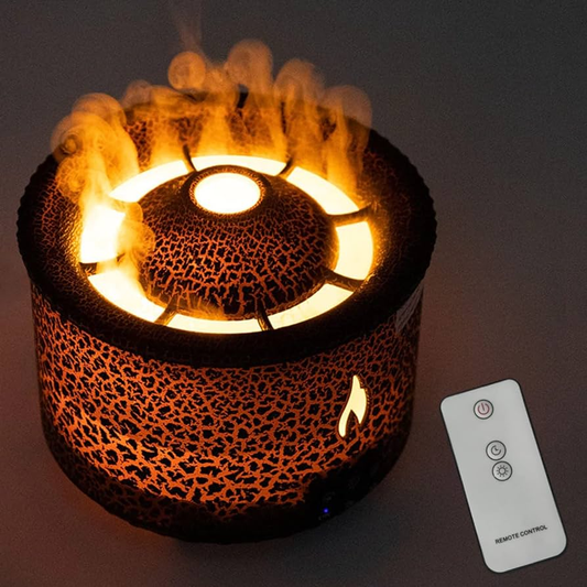 Humidificador volcán negro con control 🌋💨