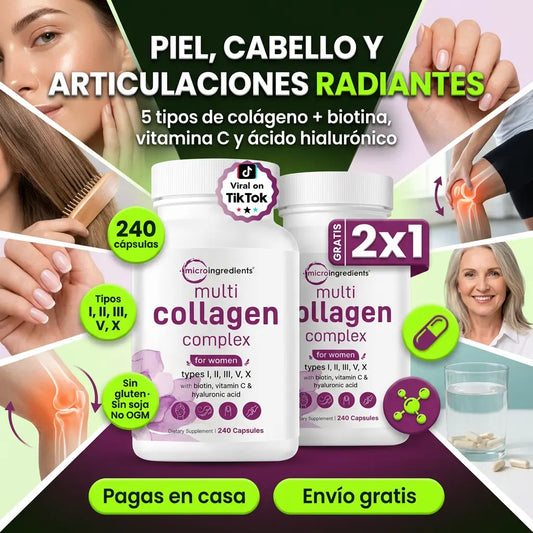 NutriColágeno Firmeza Total™ – Piel Luminosa, Uñas de Acero y Movilidad Sin Molestias 2x1 🎁 + EBOOK DE REGALO 📕