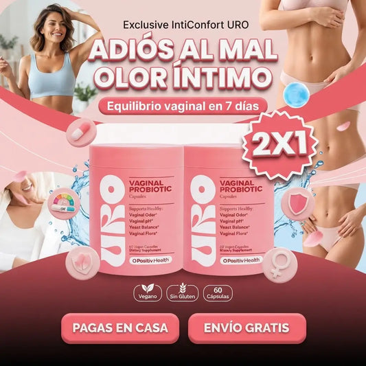 Promo Probióticos IntiConfort URO — Bienestar Íntimo Diario 2x1 🌸