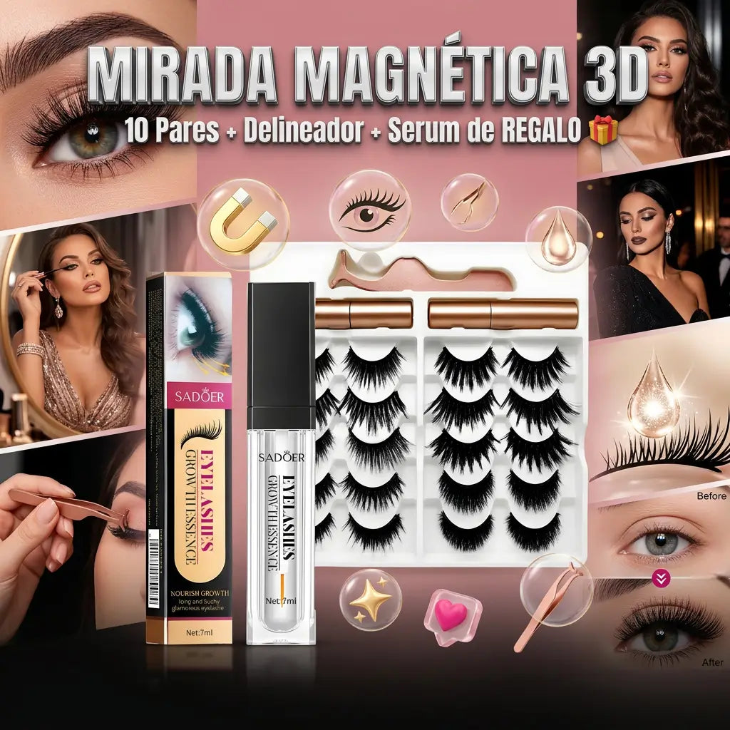 MagneticLash - Pestañas Mágicas Sin Químicos ni Látex 🌿+ Serum Alargador De Pestañas GRATIS