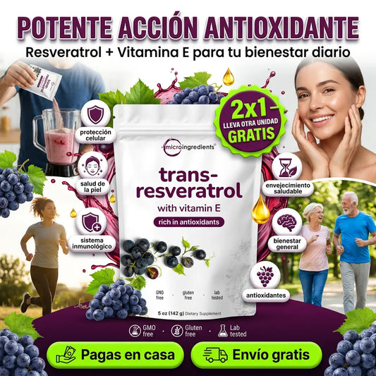 Resvera Glow™ – Piel Radiante y Antioxidante desde Adentro 2x1 + EBOOK DE REGALO 📕