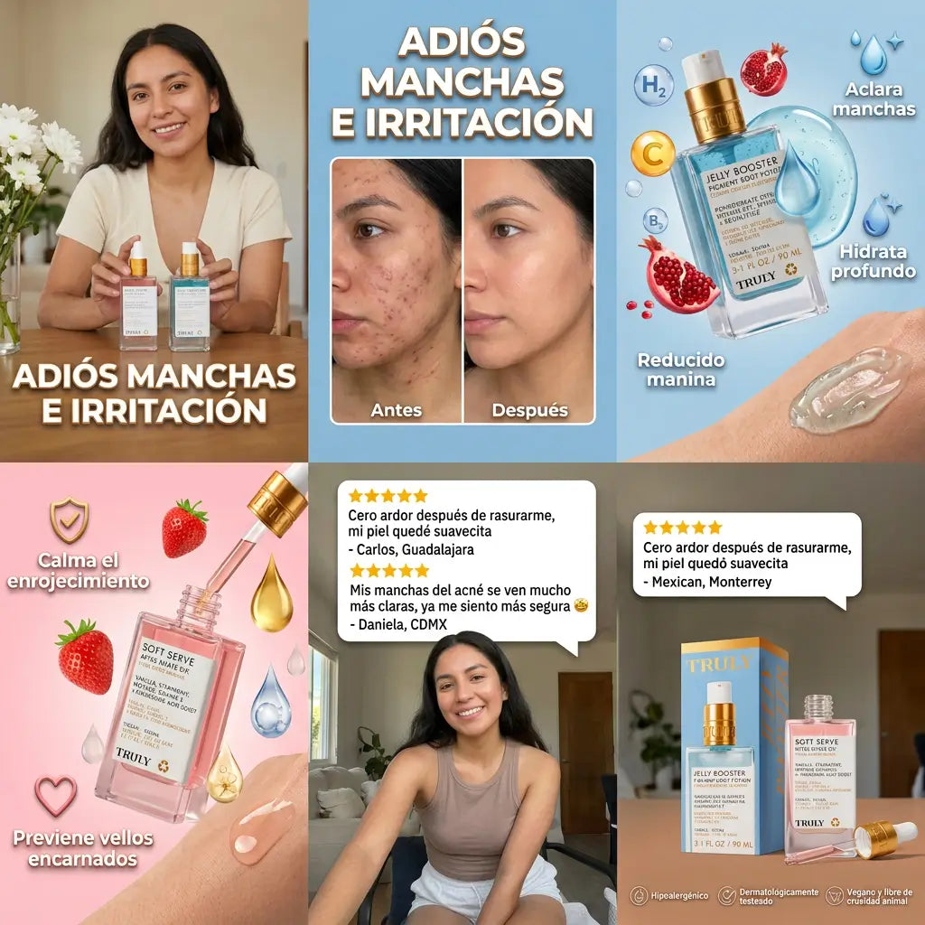Combo ClearSkin Jelly Booster - Corrección Intensiva de Manchas e Hiperpigmentación + REGALO Truly Beauty Soft Serve Rosa GRATIS 🎁 + EBOOK DE REGALO 📕