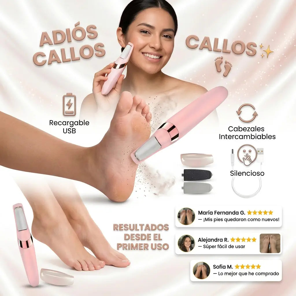 AdiósCallos Pro™ - Elimina Callos Sin Dolor + Depiladora Electrica Cejas Y Bello Facial GRATIS ✨