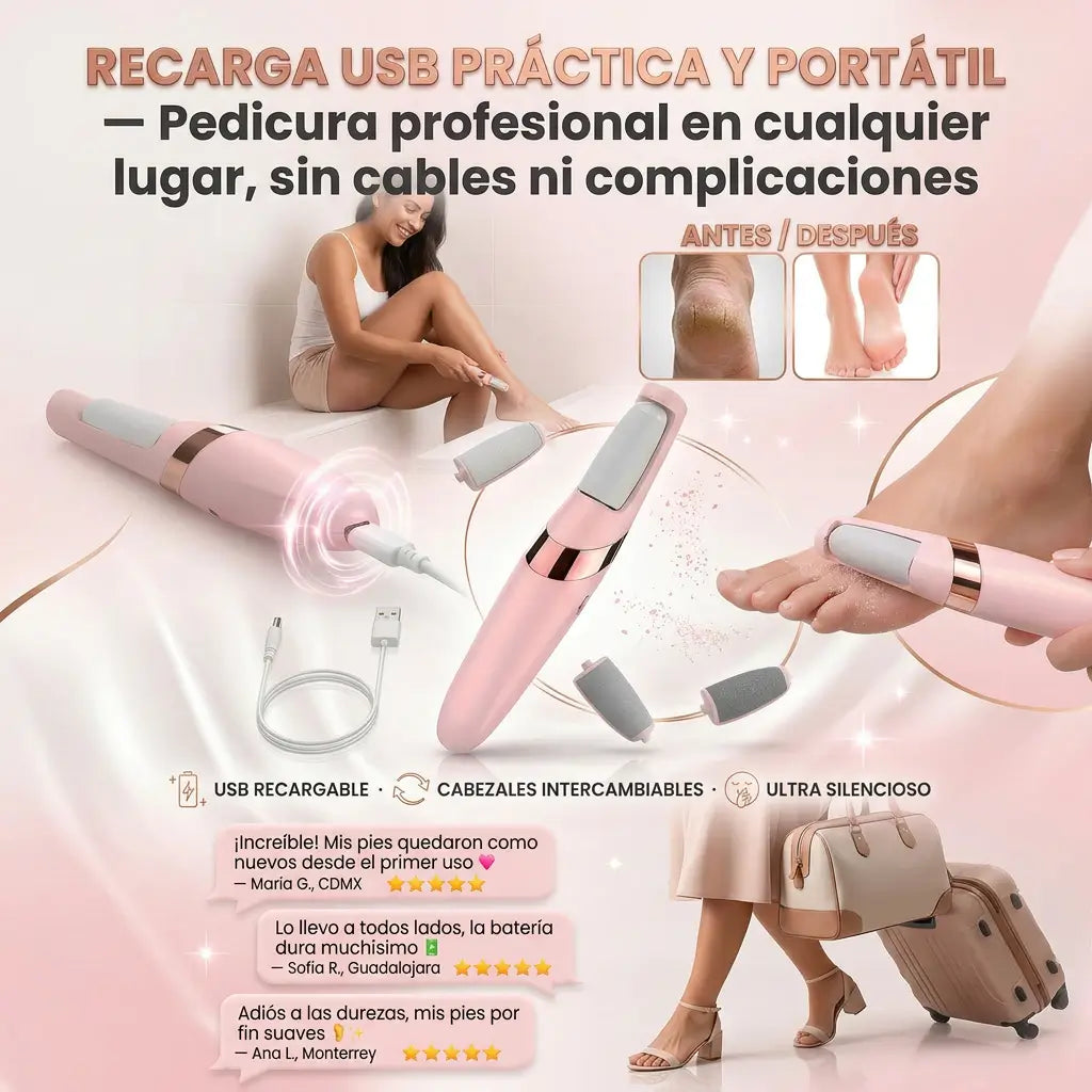 AdiósCallos Pro™ - Elimina Callos Sin Dolor + Depiladora Electrica Cejas Y Bello Facial GRATIS ✨