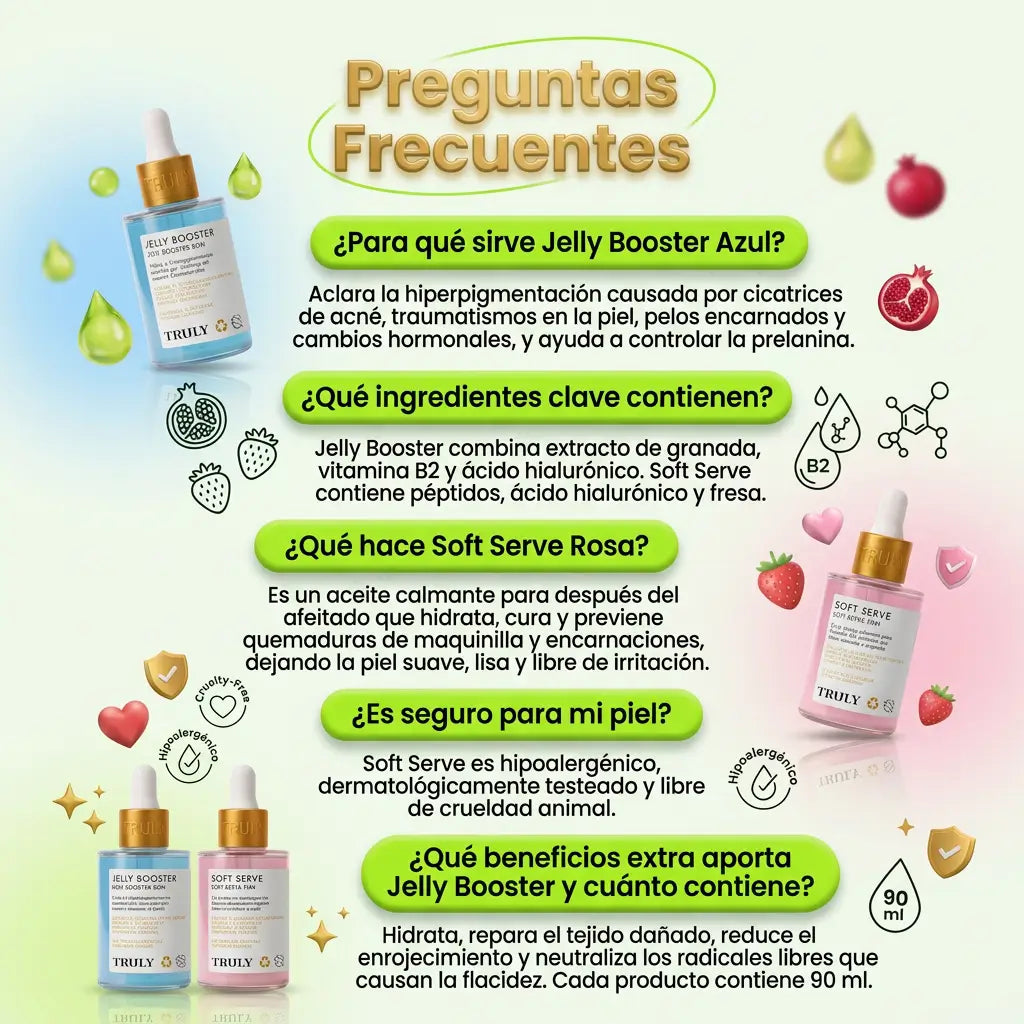 Combo ClearSkin Jelly Booster - Corrección Intensiva de Manchas e Hiperpigmentación + REGALO Truly Beauty Soft Serve Rosa GRATIS 🎁 + EBOOK DE REGALO 📕
