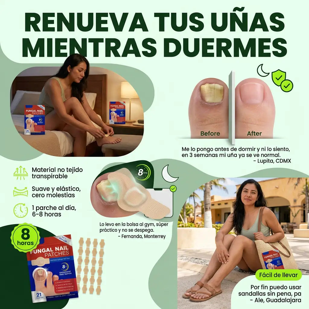 ClearNail™ Pro – Sistema Nocturno Anti Uñas Amarillas y Quebradizas + REGALO Removedor De Callos Recargable GRATIS