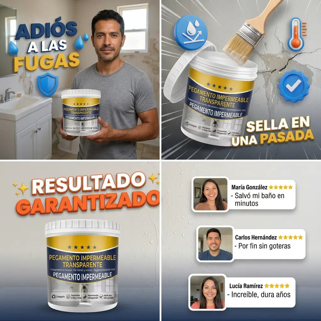 StopHumedad™ – Gel Sellador Invisible Anti-FiltracionesHumedad y manchas 🟤 + Limpia Tuberias Destapacaños GRATIS