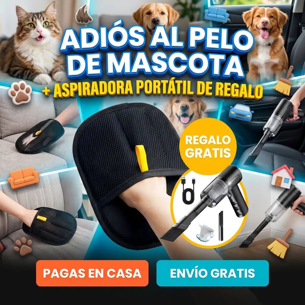 FurMagic Pro™ 2 en 1 – Recoge el Pelo en Segundos + Aspiradora Portátil de GRATIS 🎁