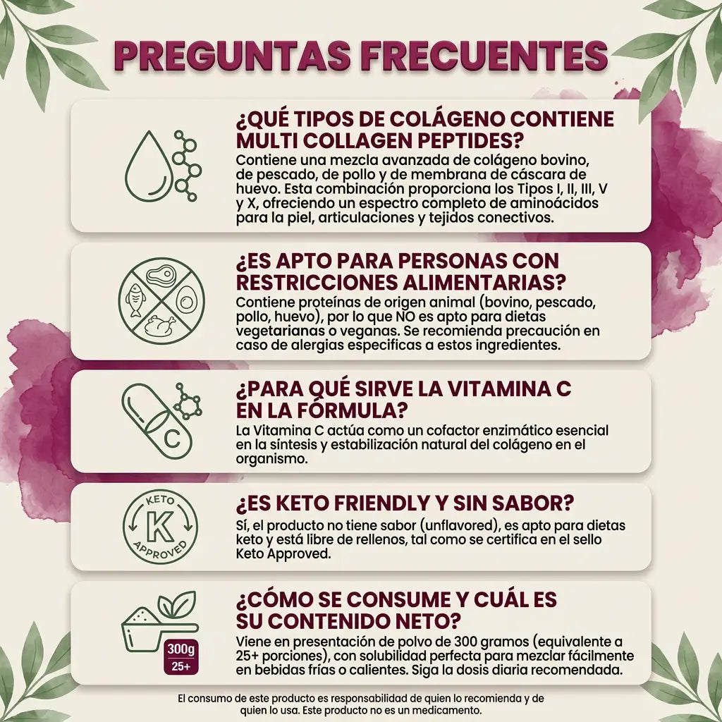 NutriGlow™ Colágeno Hidrolizado — Piel Firme, Cabello Fuerte, Uñas de Acero 2x1 🎁 + EBOOK DE REGALO 📕