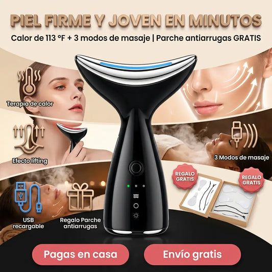 LiftPro Térmico™ – Reafirmante de Rostro y Cuello Antiedad + Regalo Parche Antiarrugas GRATIS + EBOOK DE REGALO 📕