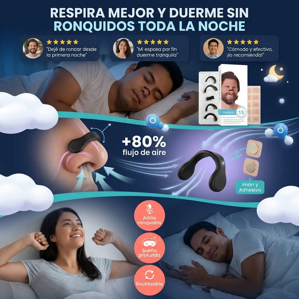 BreathFlow Sport™ –  Respiración Máxima en Sueño y Entrenamiento + Regalo Tapones De Silicona Para Dormir GRATIS