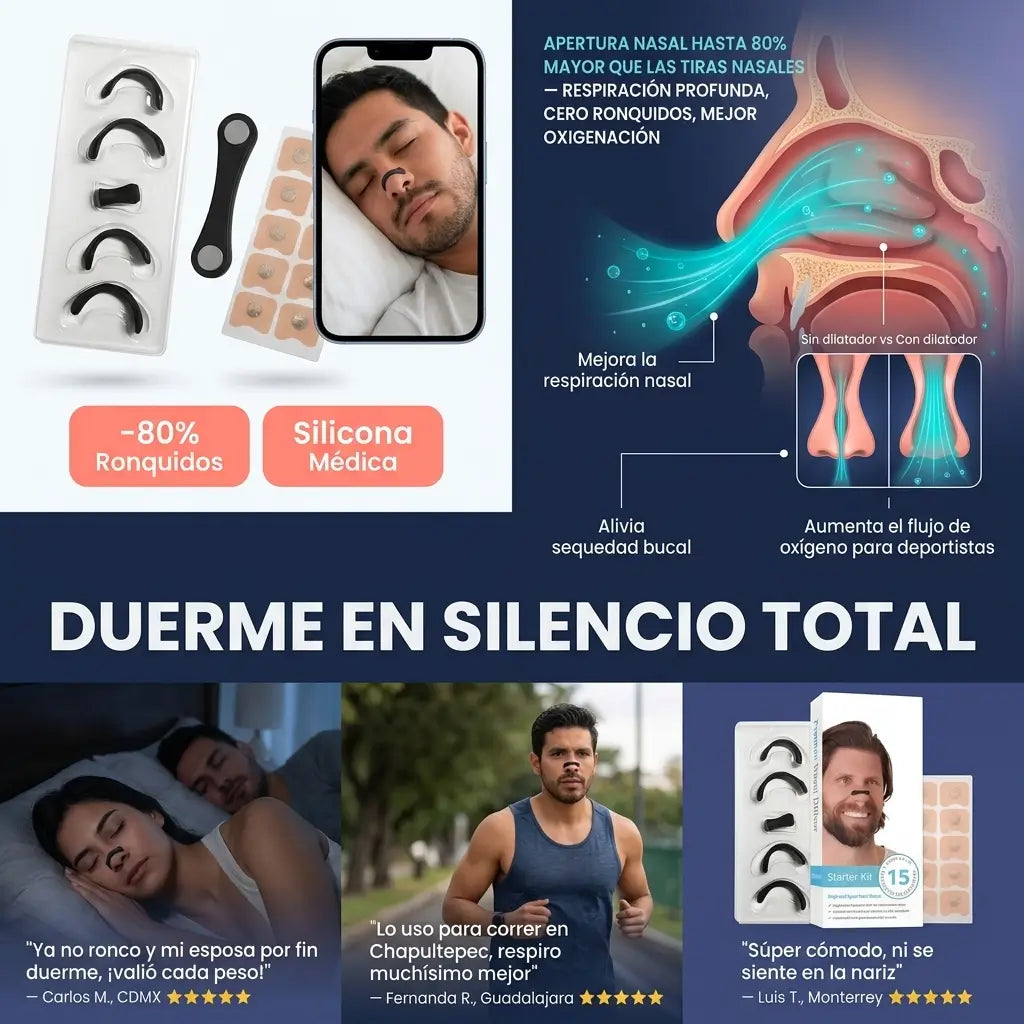 BreathFlow Sport™ –  Respiración Máxima en Sueño y Entrenamiento + Regalo Tapones De Silicona Para Dormir GRATIS