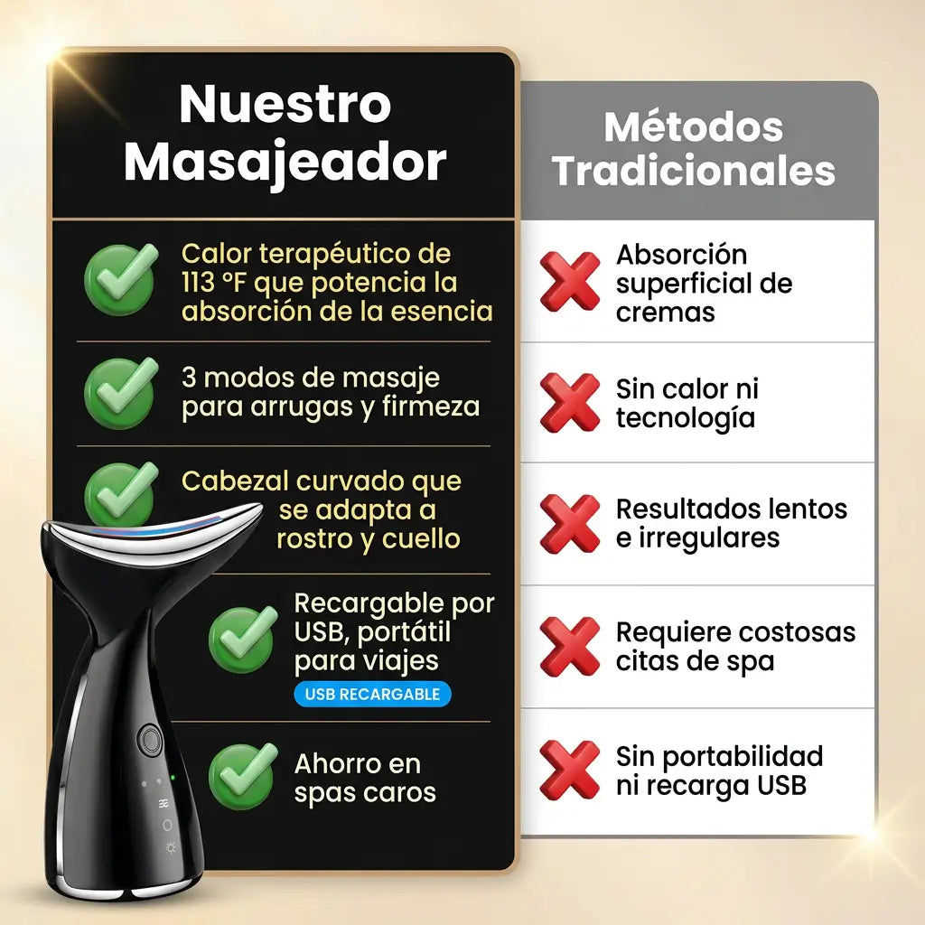 LiftPro Térmico™ – Reafirmante de Rostro y Cuello Antiedad + Regalo Parche Antiarrugas GRATIS + EBOOK DE REGALO 📕