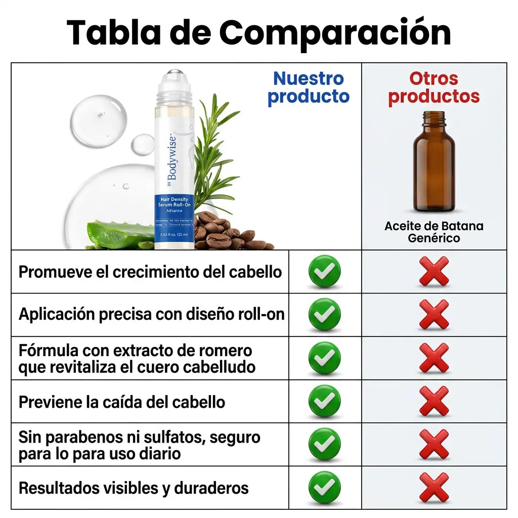 Bodywise™ – Sérum Anticaída Regenerador Capilar + Regalo Aceite De Batana GRATIS + EBOOK DE REGALO 📕