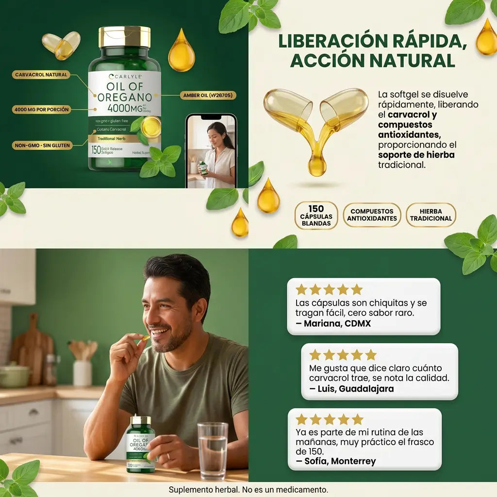 Aceite de orégano 2x1 - El Guardián Natural de tu Bienestar + EBOOK DE REGALO 📕