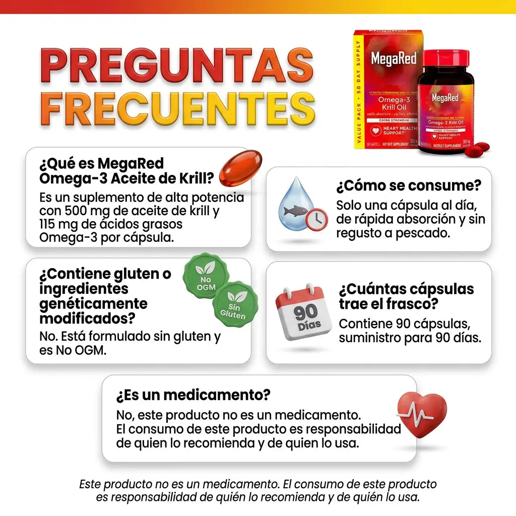 MegaRed™ — Omega-3 | Salud Cardiovascular 90 Días + Regalo Suplemento Magnesio Complex GRATIS + EBOOK DE REGALO 📕